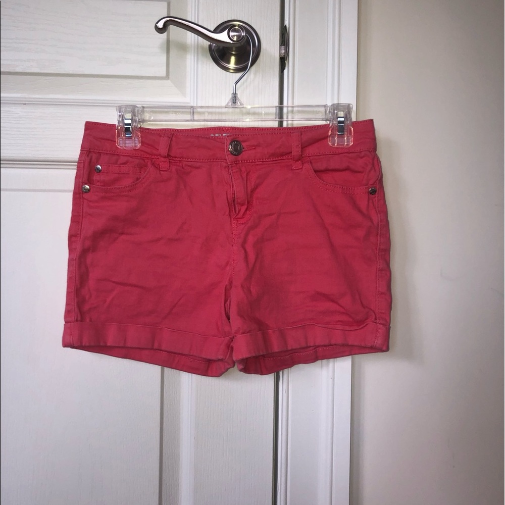 Pink Denim Shorts
